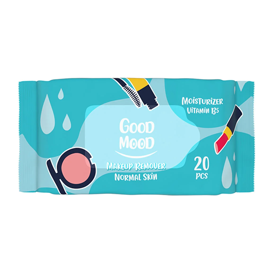دستمال مرطوب آرایشی مدل Moisturizer Vitamin B5 بسته 20 عددی گود مود
