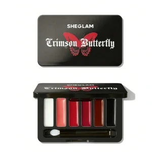 پالت رژلب براق crimson butterfly شیگلم