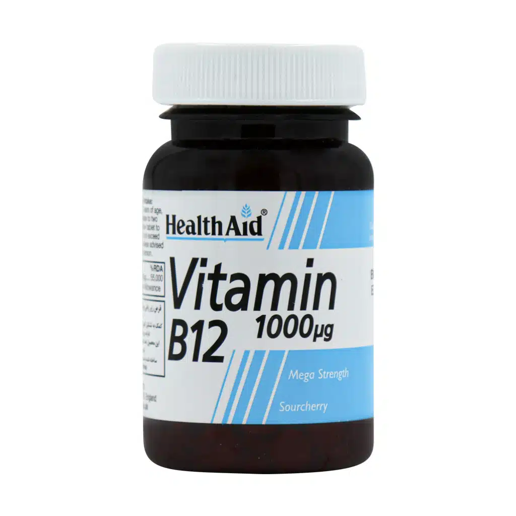 قرص ویتامین B12 ۱۰۰۰ میکروگرم هلث اید